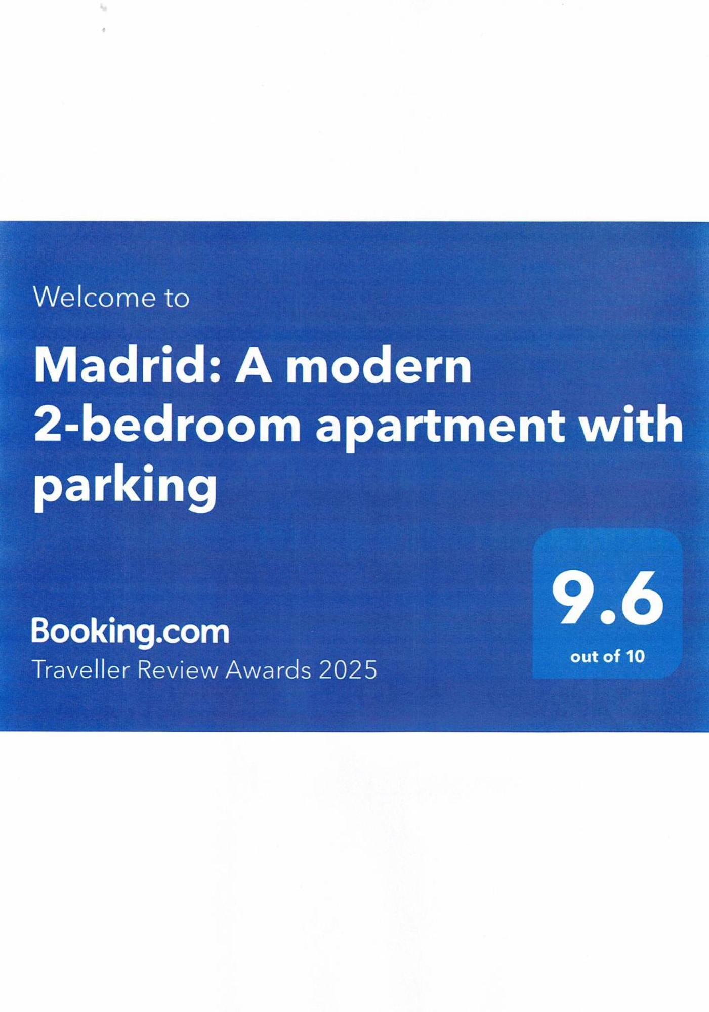 Madrid: A Modern 2-Bedroom Apartment With Parking Sofia Exterior photo
